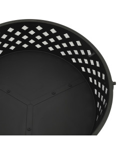 Braciere con Attizzatoio 68 cm XXL in Acciaio
