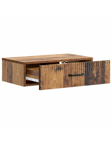 Tavolino da Parete Laterale Legno antico 59 x 34,5 x 17 cm