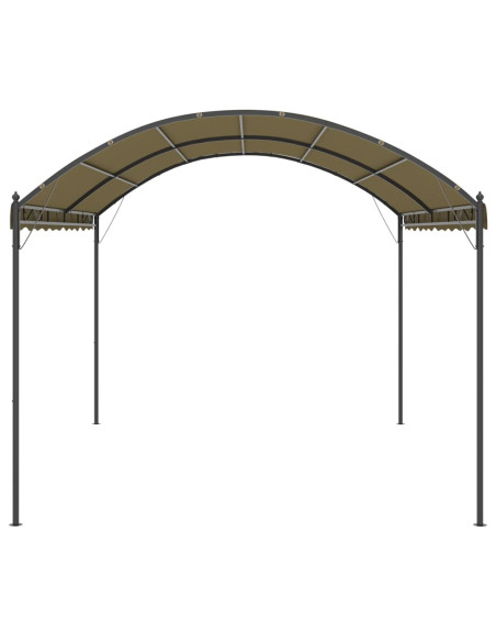 Gazebo 4x3x2,6 m Grigio Talpa 180 g/m²