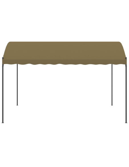 Gazebo 4x3x2,6 m Grigio Talpa 180 g/m²