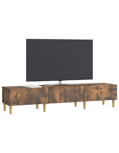 Mobile TV Rovere Fumo 147 x 34,5 x 30 cm Legno ingegnerizzato