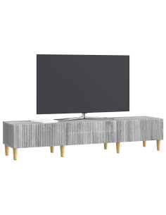 Mobile TV Grigio Sonoma 147 x 34,5 x 30 cm Legno ingegnerizzato 2