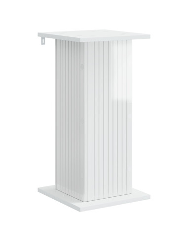 Supporto per piante 2 pcs Bianco Lucido 30,5 x 30 x 60,5 cm