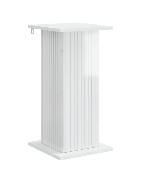 Supporto per piante 2 pcs Bianco Lucido 30,5 x 30 x 60,5 cm
