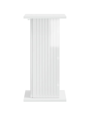 Supporto per piante 2 pcs Bianco Lucido 30,5 x 30 x 60,5 cm