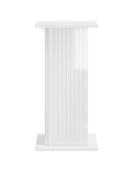 Supporto per piante 2 pcs Bianco Lucido 30,5 x 30 x 60,5 cm