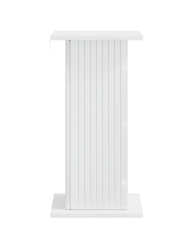 Supporto per piante 2 pcs Bianco Lucido 30,5 x 30 x 60,5 cm
