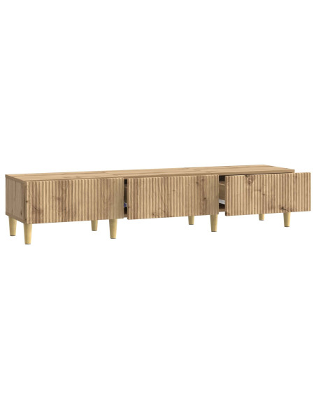 Mobile TV con cassetto Rovere Artigianale 147 x 34,5 x 30 cm