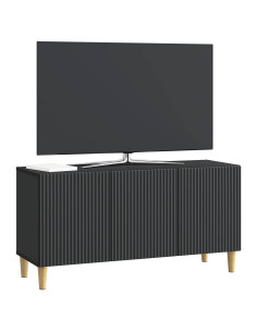 Mobile TV Nero 99 x 34,5 x 50 cm Legno ingegnerizzato 2