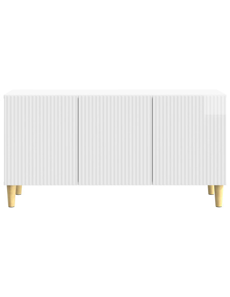 Mobile TV Bianco Lucido 99 x 34,5 x 50 cm Legno ingegnerizzato