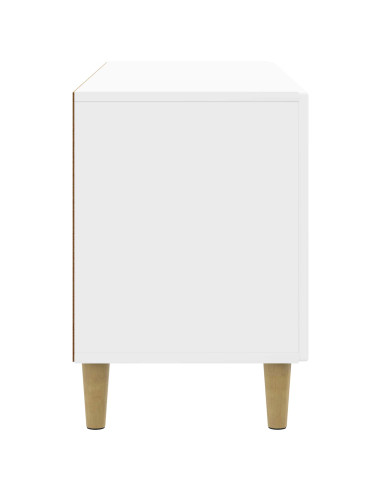 Mobile TV Bianco Lucido 99 x 34,5 x 50 cm Legno ingegnerizzato