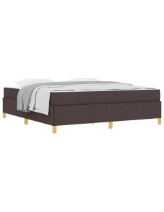 Struttura del letto Marrone Scuro 180 x 200 cm Tessuto 2