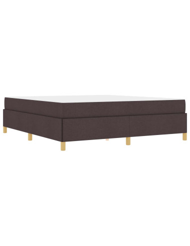 Struttura del letto Marrone Scuro 180 x 200 cm Tessuto