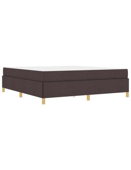 Struttura del letto Marrone Scuro 180 x 200 cm Tessuto
