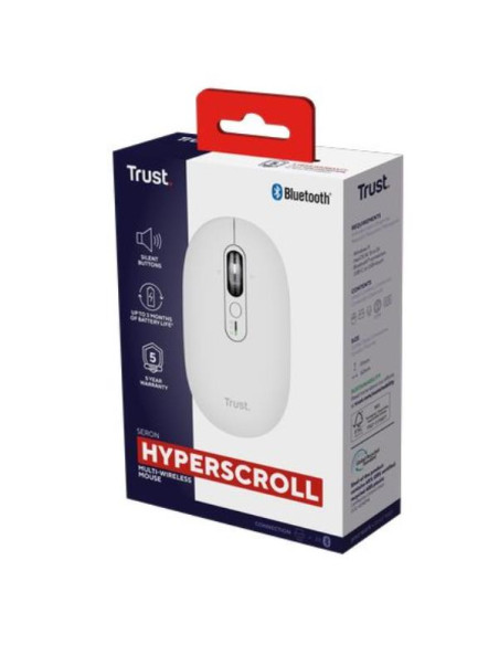 SERON HYPSCROLL SLIM WRLS MOUSE WHT