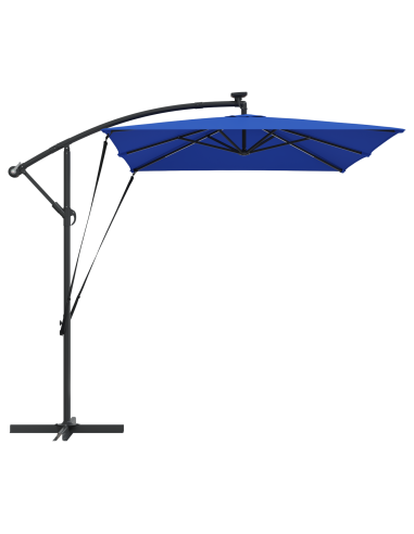 Ombrellone Azzurro 294 x 200 x 270 cm Poliestere e Alluminio