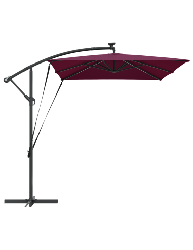 Ombrellone Rosso Bordeaux 294 x 200 x 270 cm