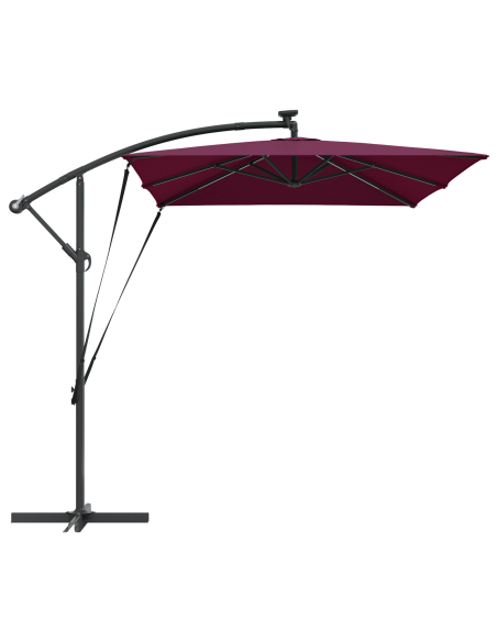 Ombrellone Rosso Bordeaux 294 x 200 x 270 cm