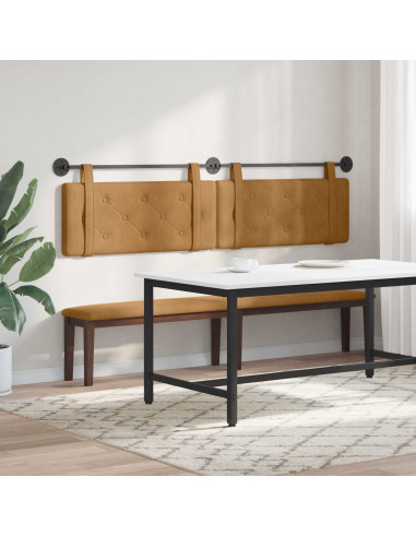 Testata appesa Marrone 210 x 55 x 5 cm Velluto