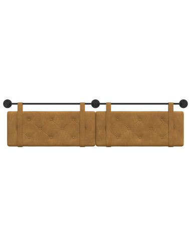 Testata appesa Marrone 210 x 55 x 5 cm Velluto