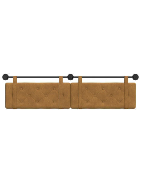 Testata appesa Marrone 210 x 55 x 5 cm Velluto