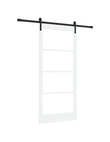 Porta scorrevole ORKDAL Bianco e Nero 93 x 202 cm