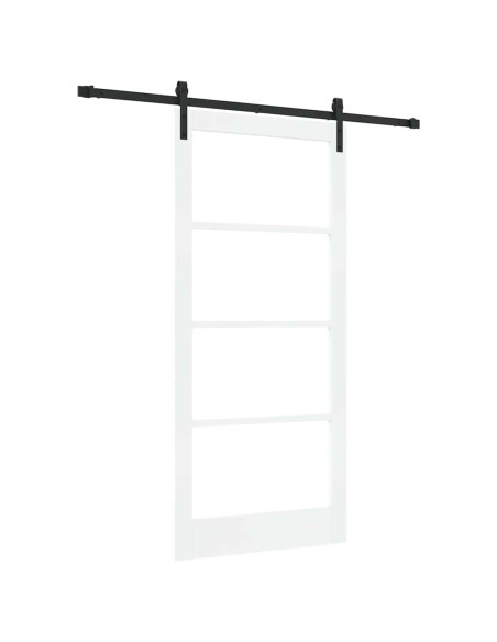 Porta scorrevole ORKDAL Bianco e Nero 93 x 202 cm