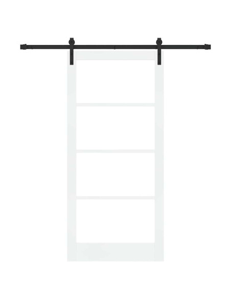 Porta scorrevole ORKDAL Bianco e Nero 93 x 202 cm
