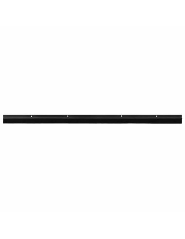 Spazzole per porte a vite 6 pcs Nero 100 cm Lega di alluminio