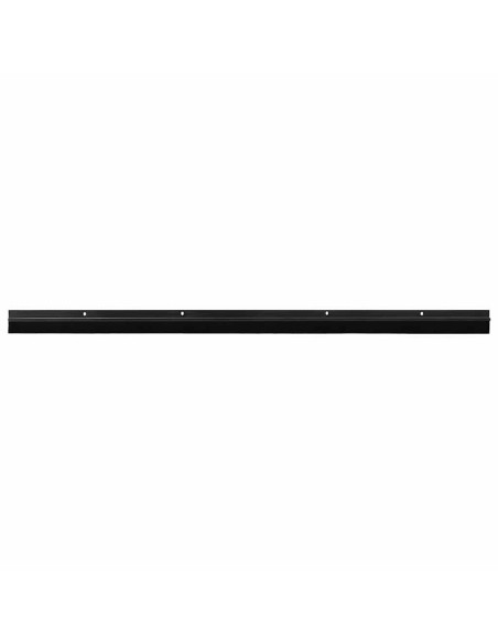 Spazzole per porte a vite 6 pcs Nero 100 cm Lega di alluminio