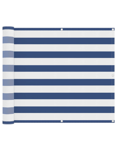 Schermo da balcone Blu e Bianco 90 x 200 cm