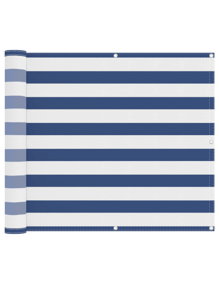Schermo da balcone Blu e Bianco 90 x 200 cm