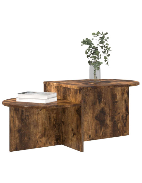 Tavolino da salotto Rovere Fumo 100 x 50 x 40 cm