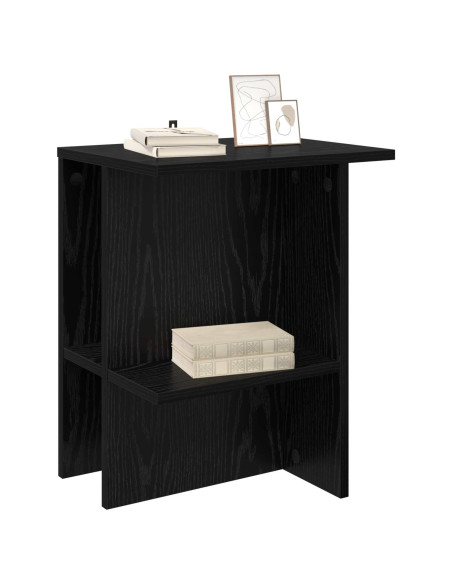 Tavolino da salotto 2 pcs Rovere Nero 40 x 30 x 49 cm