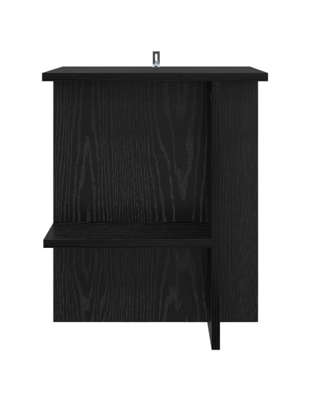 Tavolino da salotto 2 pcs Rovere Nero 40 x 30 x 49 cm