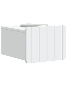 Mobiletto da notte a muro 2 pcs Bianco 33 x 34,5 x 24 cm 2