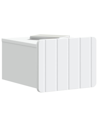 Mobiletto da notte a muro 2 pcs Bianco 33 x 34,5 x 24 cm