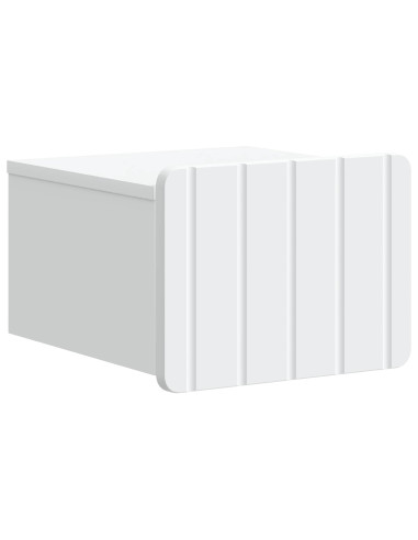 Mobiletto da notte a muro 2 pcs Bianco 33 x 34,5 x 24 cm