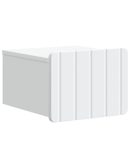 Mobiletto da notte a muro 2 pcs Bianco 33 x 34,5 x 24 cm