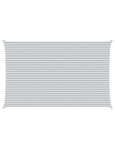 Vela da ombra solare Grigio chiaro e bianco 8 x 5 m 2