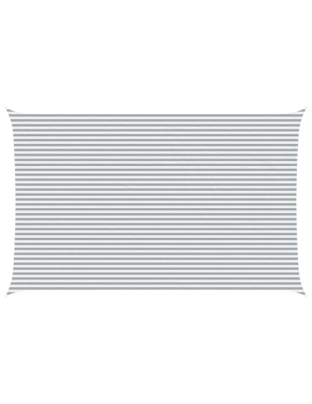 Vela da ombra solare Grigio chiaro e bianco 8 x 5 m