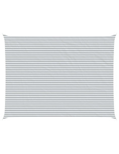 Vela da ombra solare Grigio chiaro e bianco 8 x 6 m 2
