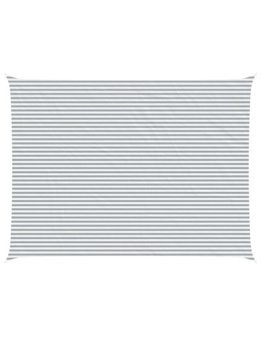 Vela da ombra solare Grigio chiaro e bianco 8 x 6 m