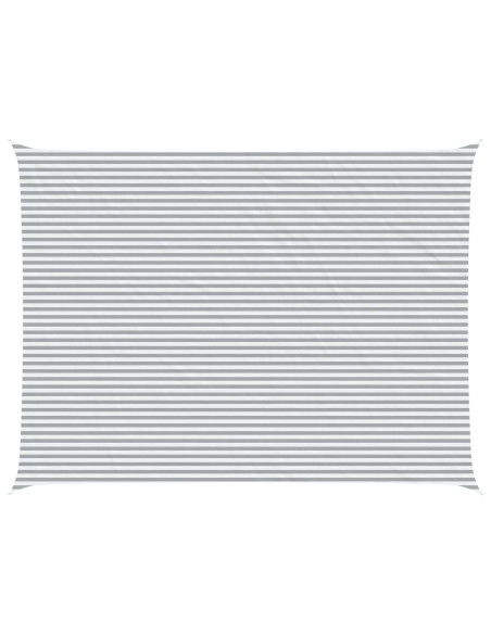Vela da ombra solare Grigio chiaro e bianco 8 x 6 m