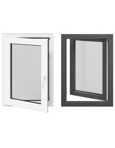 Finestra per Soffitta RISOR 60 x 80 cm PVC e Vetro Antracite 2