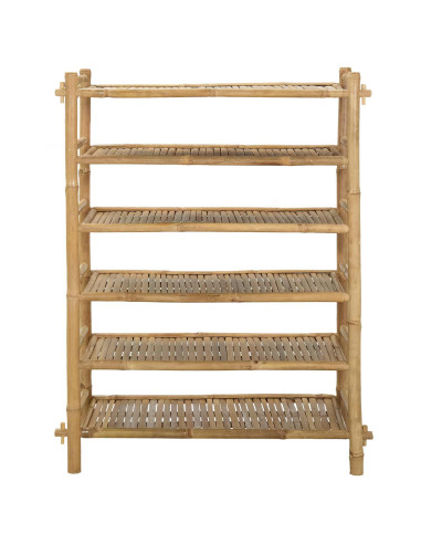 Scarpiera con lo scaffale Naturale 6 ripiani Bambù
