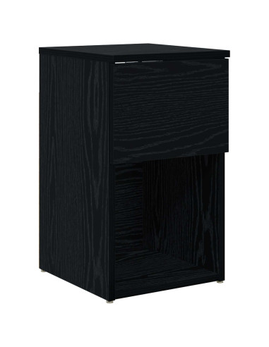 Armadietto per letto 2 pcs Rovere Nero 29 x 31,5 x 49 cm