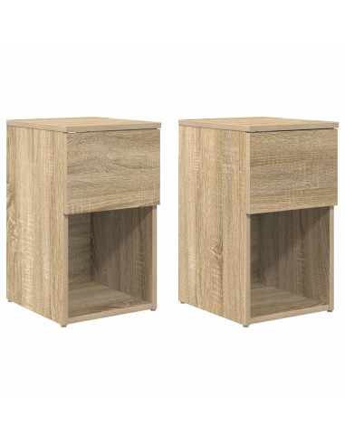 Armadietto per letto 2 pcs Rovere Sonoma 29 x 31,5 x 49 cm