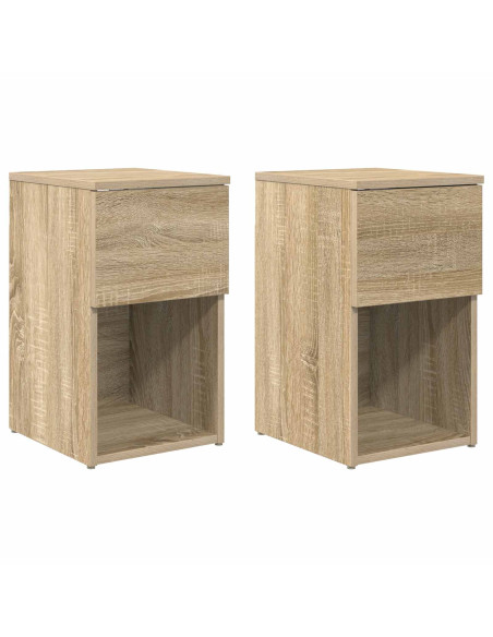 Armadietto per letto 2 pcs Rovere Sonoma 29 x 31,5 x 49 cm