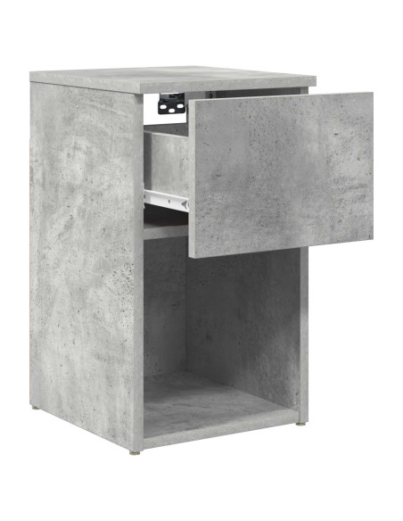 Armadietto per letto Grigio Cemento 29 x 31,5 x 49 cm